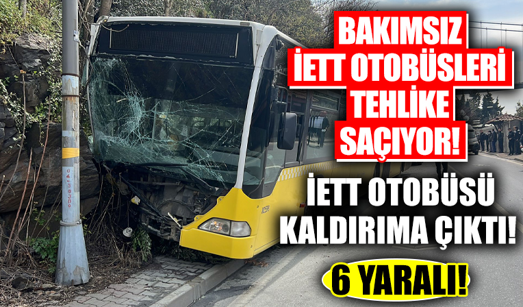 Beykoz'da İETT otobüsü kaldırıma çıktı! Çok sayıda yaralı var
