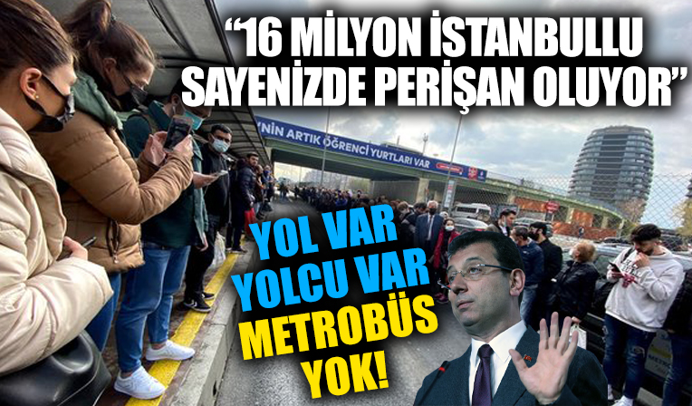 İstanbul'da İETT için sıradan bir gün! Metrobüs arızalandı vatandaşlar yollarda bekledi