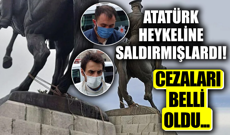 Samsun'da Atatürk heykeline saldırmışlardı! Cezaları belli oldu...