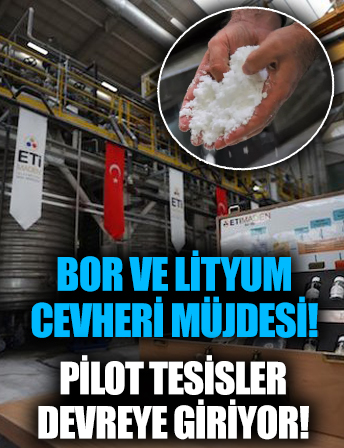 Bakan Dönmez'den bor ve lityum cevheri müjdesi: Pilot tesisler devreye giriyor