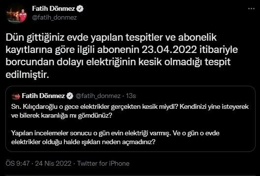 Başkent EDAŞ'tan Kılıçdaroğlu'nun '4 aydır elektrikleri kesik' diyerek ziyaret ettiği ev ile ilgili açıklama: Elektrik kesintisi söz konusu değildi