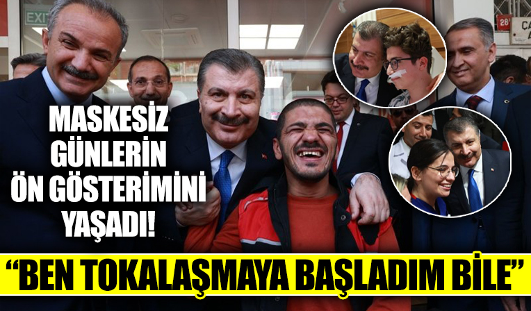 Bakan Koca'dan maskesiz günlerin ön gösterimi: 'Ben tokalaşmaya başladım bile...'