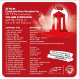 Baskan Yalçin, Talasli Çanakkale Sehitlerini Andi