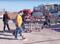 Konya'da Servis Minibüsü Ile Vinç Çarpisti Açiklamasi 18 Yarali