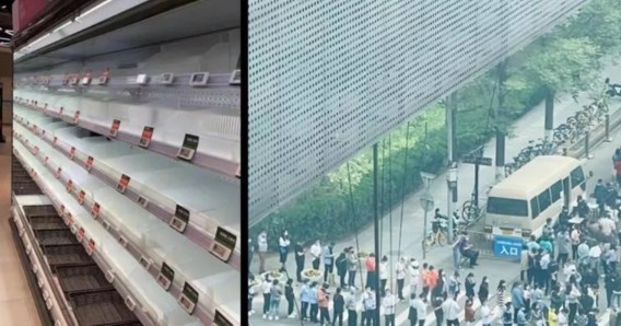 Çin'den kan donduran görüntüler! Marketler bomboş, insanlar adeta kafese alındı!
