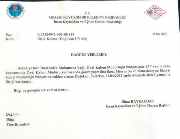 CHP'li Mersin Büyükşehir Belediyesi'ndeki ihale yolsuzluğunda fatura Vahap Seçer'in Özel Kalem Müdürü'ne kesildi!