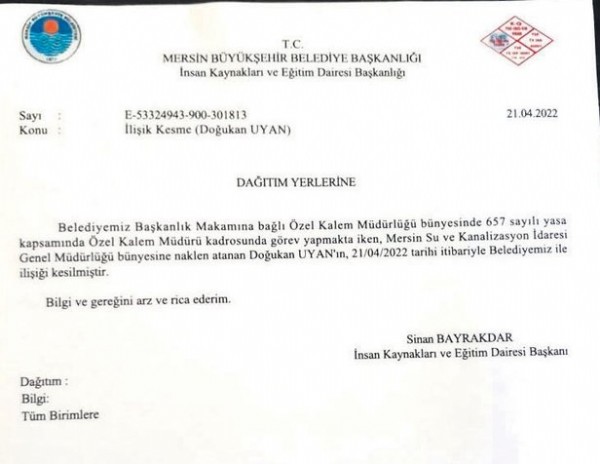CHP'li Mersin Büyükşehir Belediyesi'ndeki ihale yolsuzluğunda fatura Vahap Seçer'in Özel Kalem Müdürü'ne kesildi!