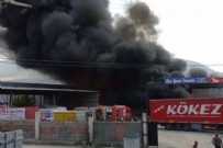  YANGIN - İzmir'de bir geri dönüşüm tesisinde yangın çıktı!