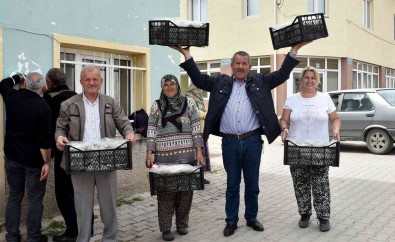 Tepebasi'ndan 12 Üreticiye 25 Bin Çilek Fidesi Destegi