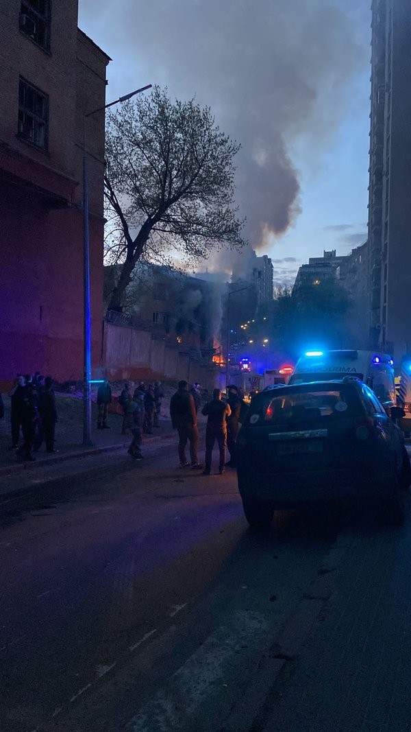 Ukrayna'nın başkenti Kiev'de şiddetli patlama!