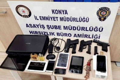 Konya'da 5 Evden Hirsizlik Yapan Süpheli, Ayak Izinden Yakalandi