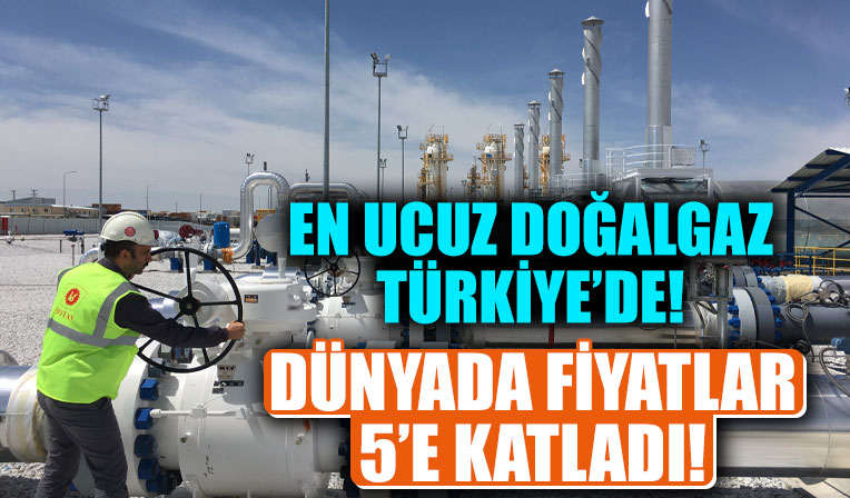 Dünyada doğalgaz fiyatları beşe katladı!