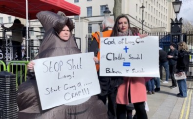 İngiltere'de zam protestosu