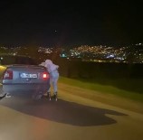 Patenli Gencin Tutunarak Yolculuk Yaptigi Otomobil Trafikten Men Edildi