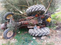 Uçuruma Yuvarlanan Traktörün Sürücüsü Öldü