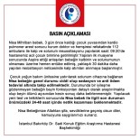 Nisa Mihriban Bebegin Tedavi Gördügü Hastaneden Açiklama