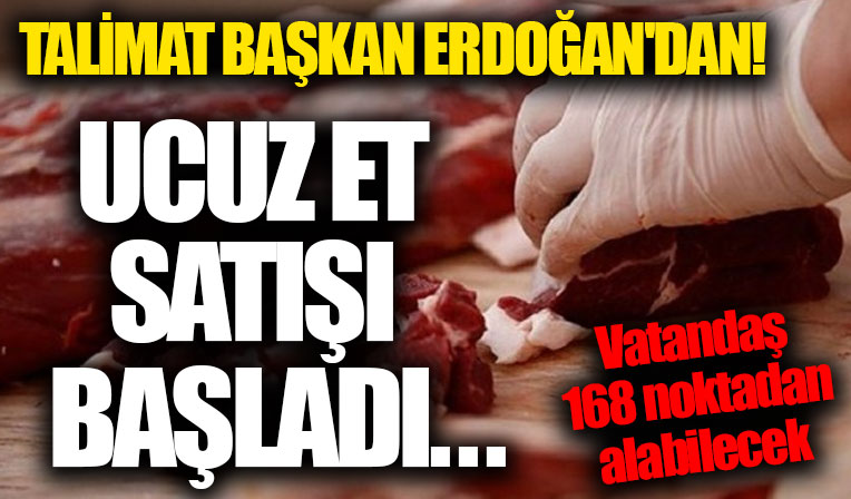 Başkan Erdoğan talimat verdi! Tarım ve Orman Bakanı Vahit Kirişçi duyurdu: Ucuz et satışı başladı