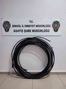 Bingöl'de Kablo Çalan Sahis Tutuklandi