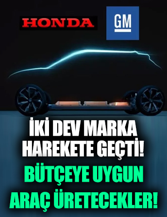 Honda ve GM'den 'bütçeye uygun' elektrikli otomobil hamlesi!