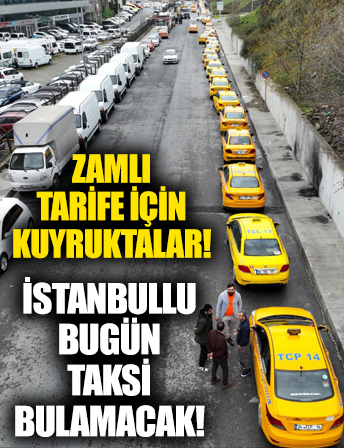 İstanbul'da taksimetre güncelleme kuyrukları başladı!