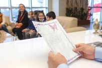 Ögrencilerden Baskan Sandikçi'ya Tesekkür Mektubu