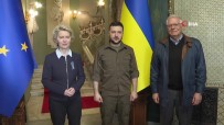 Zelenskiy, Avrupa Komisyonu Baskani Leyen'i Karsiladi