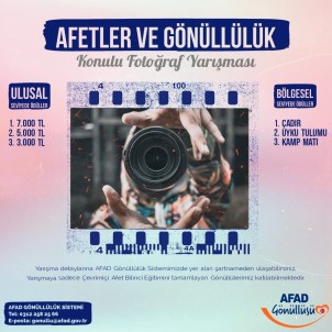 AFAD Gönüllüleri Için 'Afetler Ve Gönüllülük' Konulu Fotograf Yarismasi Düzenlenecek