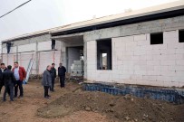 Baskan Yalçin Sosyal Tesis Ve Imam Evi Insaatini Inceledi