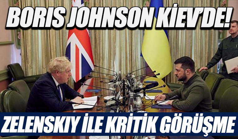 Boris Johnson Kiev'de! Zelenskiy ile görüştü