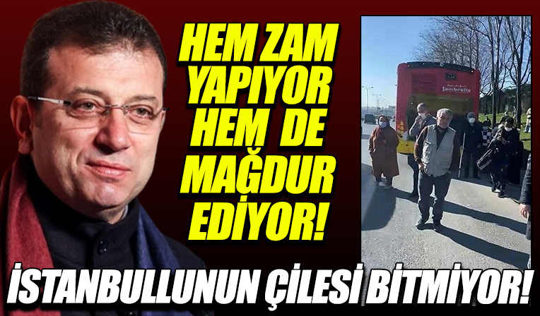 CHP'li İBB'nin ulaşıma yaptığı fahiş zamlara rağmen İETT otobüsleri tel tel dökülüyor! Yine yolda kaldı...