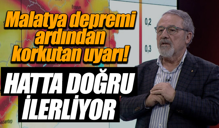 Prof. Dr. Naci Görür Malatya depremi sonrası uyardı: Hatta doğru ilerliyor