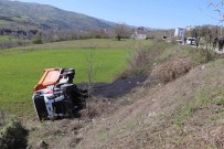 Samsun'da Sicak Asfalt Yüklü Kamyon Sarampole Yuvarlandi Açiklamasi 1 Yarali