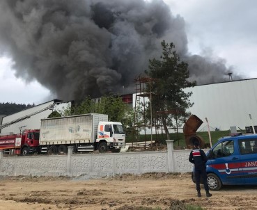 Bilecik'te Bir Günde Ikinci Lastik Fabrikasi Yangini