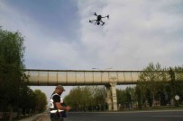 Elazig'da Bayram Öncesi Drone Destekli Trafik Denetimi