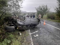 Kayganlasan Yolda Kontrolden Çikan Otomobil Takla Atti Açiklamasi 4 Yarali