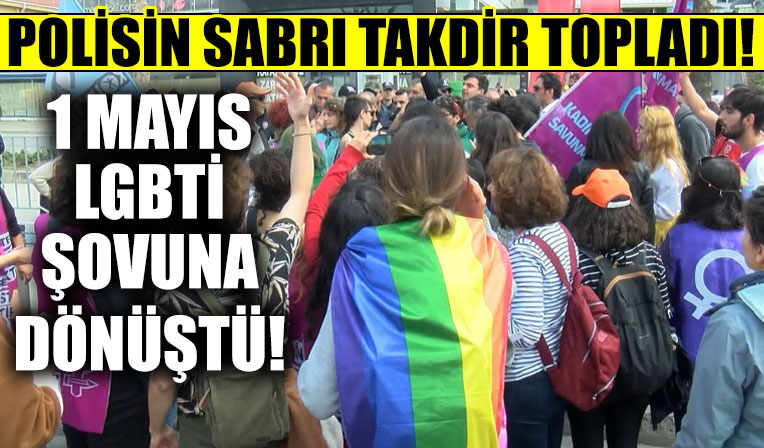 Maltepe'de 1 Mayıs miting alanında LGBT gerginliği!