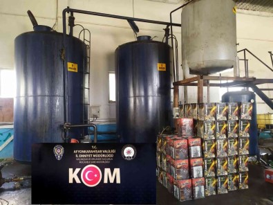 Afyonkarahisar'da 15 Ton Kaçak Akaryakit Ele Geçirildi