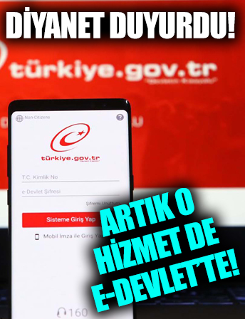 Diyanet İşleri Başkanlığı Hac işlemlerinin de artık e-Devlet'ten yapılabileceğini duyurdu!