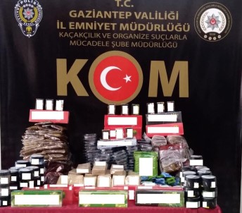 Gaziantep'te 134 Kilogram Kaçak Nargile Tütünü Ele Geçirildi