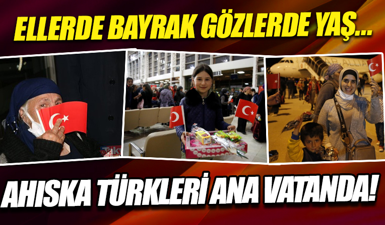 Ukrayna’dan tahliye edilen Ahıska Türkleri Elazığ’a getirildi