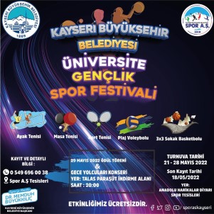 Büyüksehir'den Üniversite Gençlik Spor Festivali