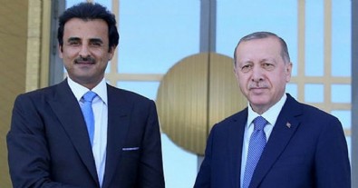 Başkan Erdoğan Katar Emiri Al Sani ile görüştü