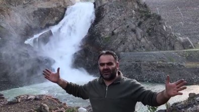 Ispir'de Baraj Suyunun Olusturdugu Selale Adeta Büyülüyor