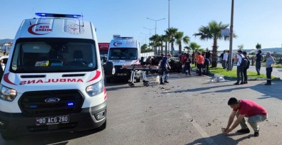 Osmaniye'de Direge Çarpan Otomobil Karsi Seride Geçti Açiklamasi 3 Yarali