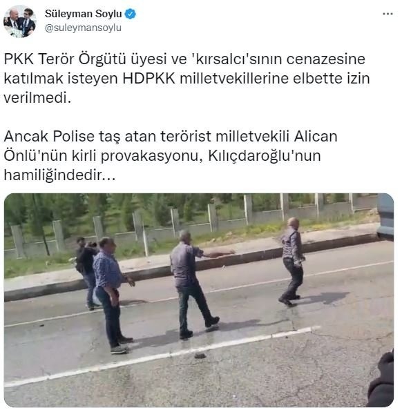 HDP'den kirli provokasyon, milletvekili polise taşla saldırdı