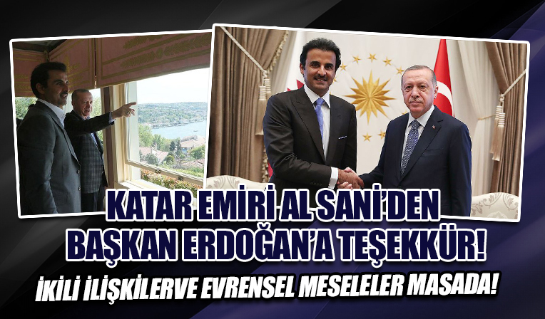 Katar Emiri Al Sani'den Cumhurbaşkanı Erdoğan'a Cumhuriyet Bayramı dolayısıyla tebrik mesajı