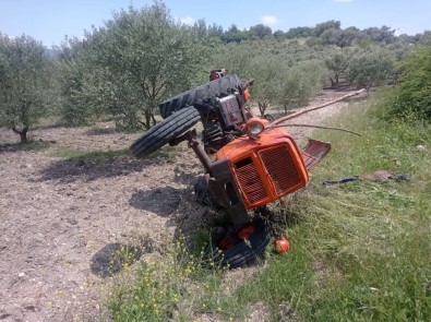 Saruhanli'da Traktör Devrildi Açiklamasi 1 Ölü