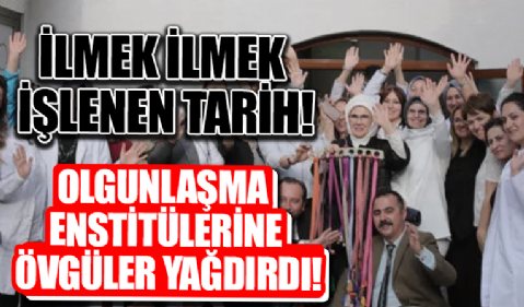 Emine Erdoğan: Olgunlaşma Enstitülerimiz öncü bir role sahip