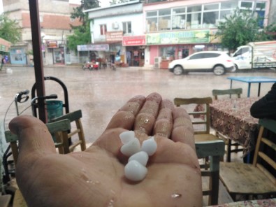 Gaziantep'te Dolu Yagisi Etkili Oldu