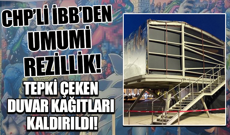 İBB, Müze Gazhane'deki tepki çeken duvar kağıtlarını kaldırdı: Umumi rezillik!